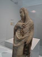 Statue, Groupe de l'Annonciation (de Giovanni d'Agostino, Sienne, v 1330-1335, Marbre, traces de dorure)(3)
